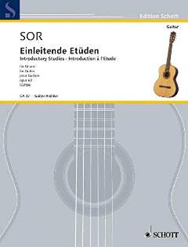 Einleitende Etüden: op. 60. Gitarre.: op. 60. guitar. (Edition Schott)