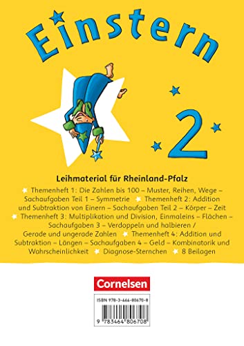 Einstern - Mathematik - Ausgabe 2021 - Band 2: Themenhefte 1-4, Diagnoseheft und Kartonbeilagen im Schuber - Ausleihmaterial (Rheinland-Pfalz) von Cornelsen Verlag GmbH