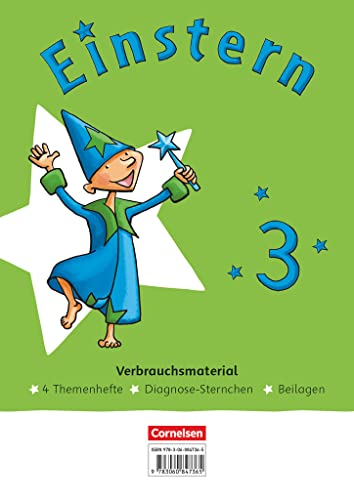 Einstern - Mathematik - Ausgabe 2021 - Band 3: Themenhefte 1-4, Diagnoseheft und Kartonbeilagen im Paket - Verbrauchsmaterial, mit BuchTaucher-App von Cornelsen Verlag GmbH