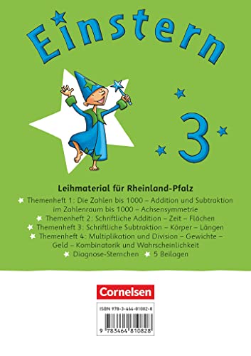 Einstern - Mathematik - Ausgabe 2021 - Band 3: Themenhefte 1-4, Diagnoseheft und Kartonbeilagen im Schuber - Ausleihmaterial (Rheinland-Pfalz)