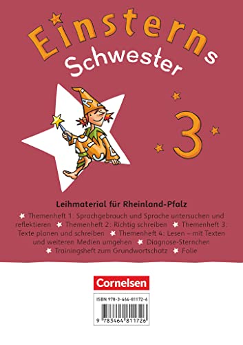 Einsterns Schwester - Sprache und Lesen - Neubearbeitung 2022 - 3. Schuljahr: Themenhefte 1-4, Training Grundwortschatz und Diagnoseheft - Leihmaterial - Im Schuber (Rheinland-Pfalz)