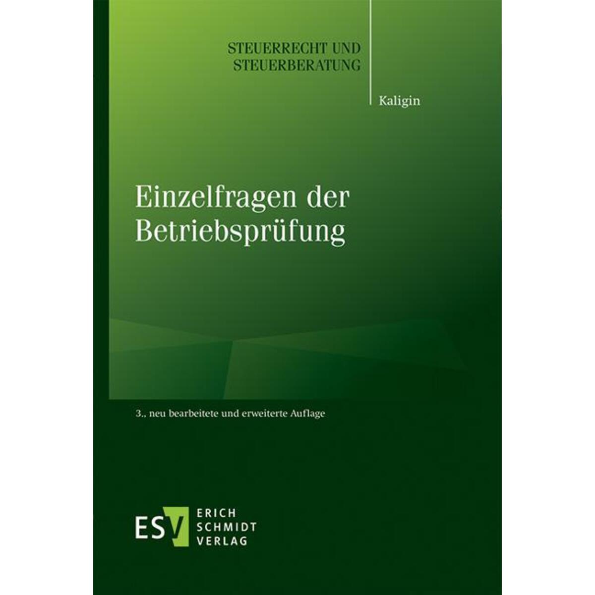Einzelfragen der Betriebsprüfung von Schmidt, Erich Verlag