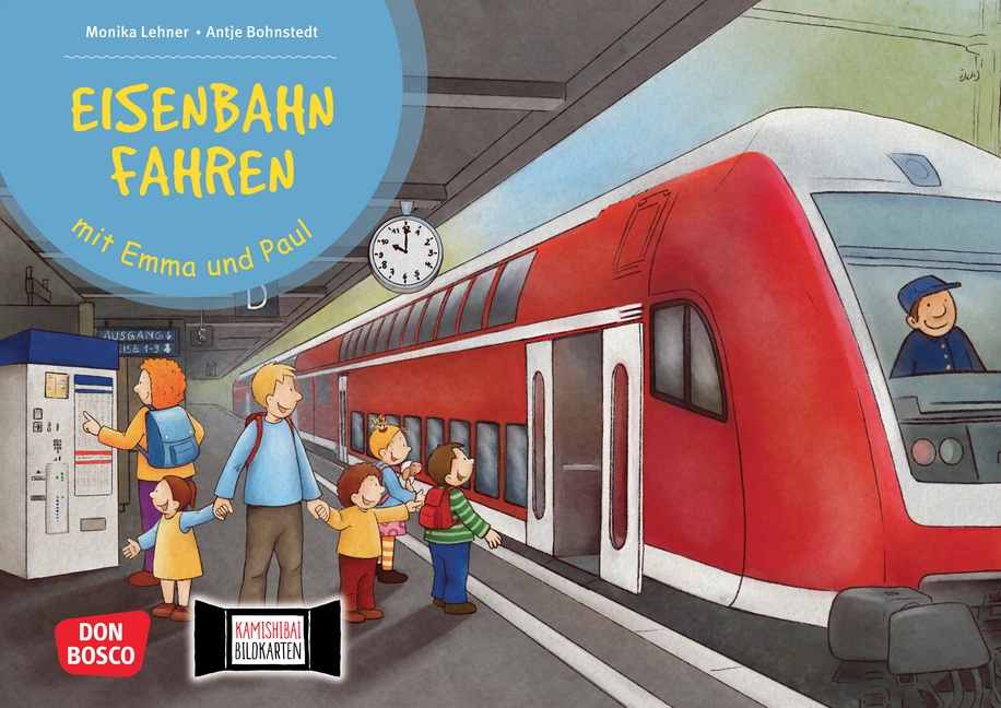 Eisenbahn fahren mit Emma und Paul. Kamishibai Bildkartenset Eisenbahn fahren mit Emma und Paul. Kamishibai Bildkartenset von Don Bosco Medien