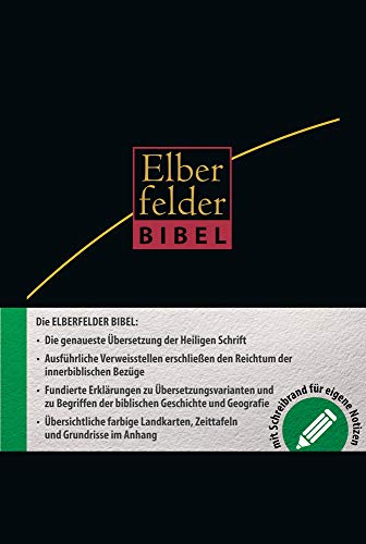 Elberfelder Bibel - mit Schreibrand und Griffregister, Leder von SCM Brockhaus, R.
