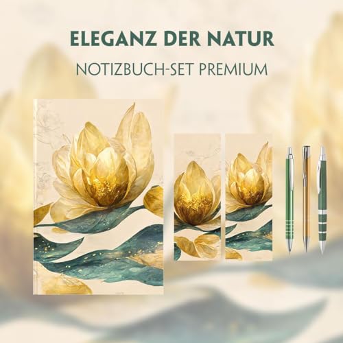 Eleganz der Natur Schreibset Premium im majestätischen Blütentraum-Design: Wo Eleganz auf Funktion trifft – für alle, die das Besondere suchen von easyOriginal
