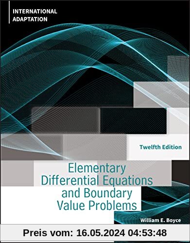 Elementary Differential Equations and Boundary Value Problems: International Adaptation
