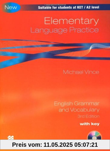Elementary Language Practice - New Edition: Elementary Language Practice: Edition 2010 / Student's Book with CD-ROM and Key: English Grammar and Vocabulary