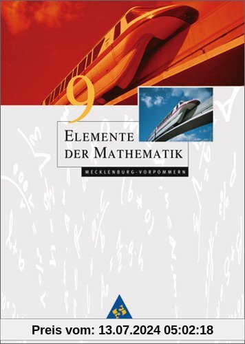 Elemente der Mathematik SI - Ausgabe 2008 für Mecklenburg-Vorpommern: Schülerband 9: Sekundarstufe 1. Ausgabe 2008