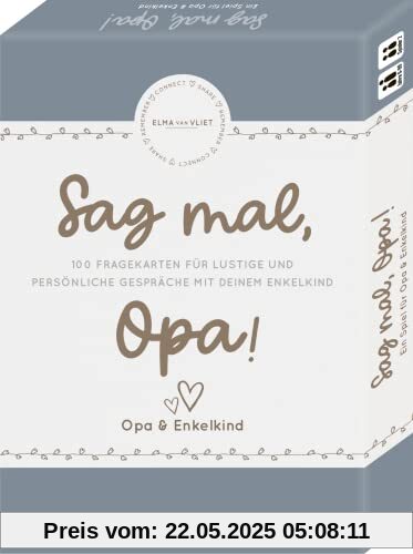 Elma van Vliet Sag mal, Opa!: Ein Spiel für Opa & Enkelkind - Das Fragespiel für tolle & besondere Momente mit deinem Enkelkind