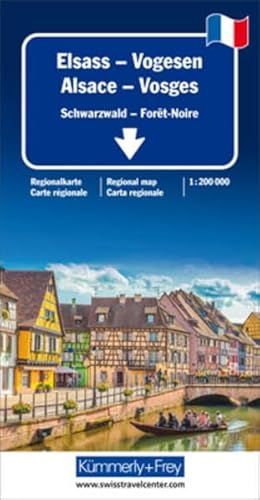 Elsass-Vogesen 1:200 000: Schwarzwald - Forêt-Noire (Kümmerly+Frey Regionalkarten) von Kmmerly und Frey