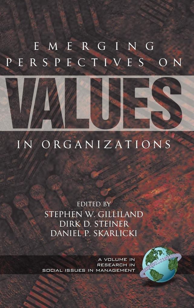 Emerging Perspectives on Values in Organizations (Hc) von Information Age Publishing