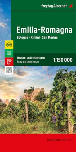Emilia-Romagna, Straßen- und Freizeitkarte 1:150.000, freytag & berndt: Bologna - Rimini - San Marino, mit Infoguide, Top Tips (freytag & berndt Auto + Freizeitkarten) von FREYTAG-BERNDT UND ARTARIA