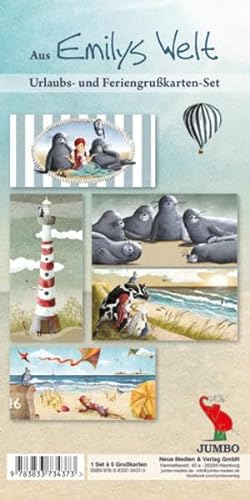 Emily und das Meer. 5 Postkarten mit verschiedenen Motiven von Jumbo Neue Medien + Verla
