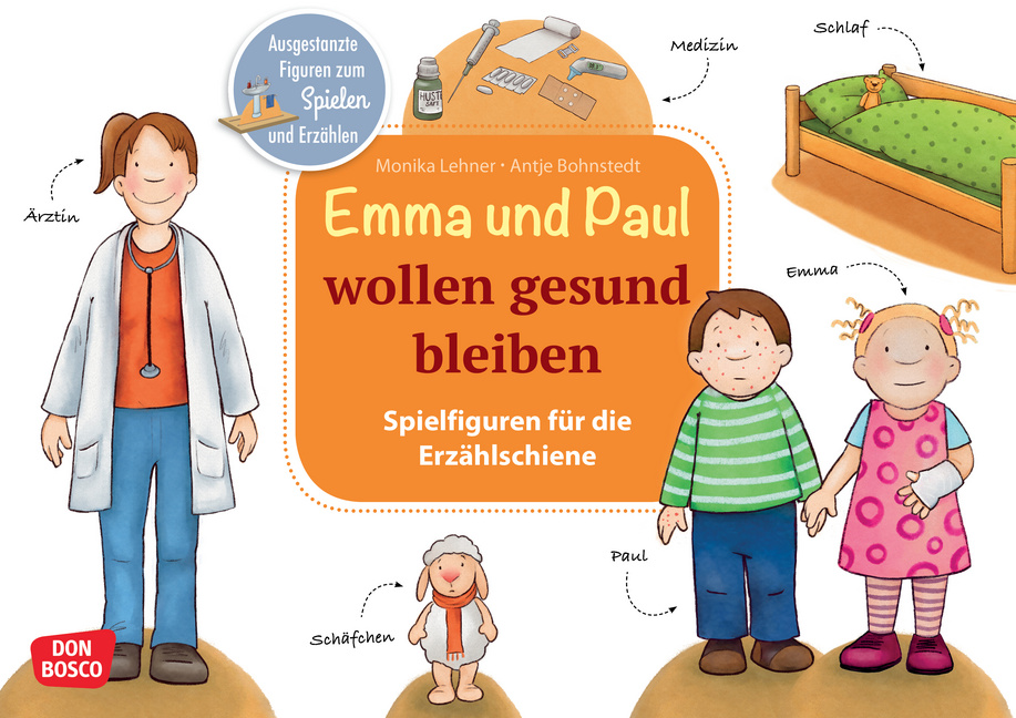 Emma und Paul wollen gesund bleiben. Erzählschienen-Figurenset Emma und Paul wollen gesund bleiben. Erzählschienen-Figurenset von Don Bosco Medien