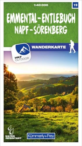 Kümmerly+Frey Wanderkarte 19 Emmental, Entlebuch 1:40.000: Mit Napf und Sörenberg. Wetterfest, matt laminiert und mit free Download von Kmmerly und Frey