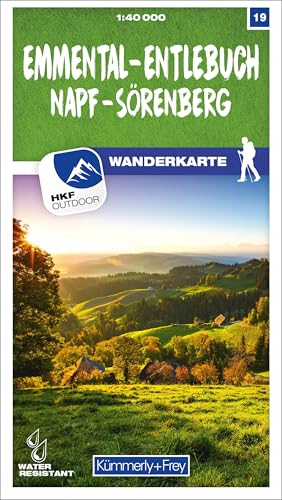 Kümmerly+Frey Wanderkarte 19 Emmental, Entlebuch 1:40.000: Mit Napf und Sörenberg. Wetterfest, matt laminiert und mit free Download (Kümmerly+Frey Wanderkarte 1:60.000, Band 19)