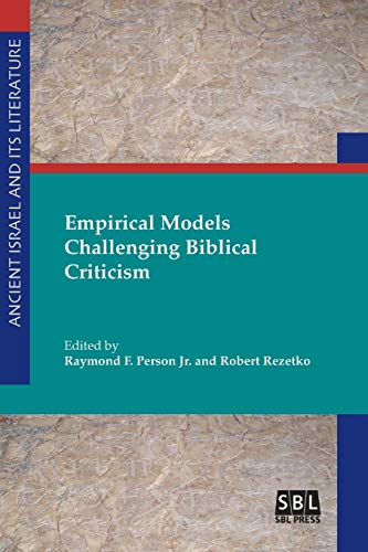 Empirical Models Challenging Biblical Criticism von SBL Press