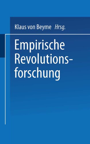 Empirische Revolutionsforschung (Universitätstaschenbücher) (German Edition)
