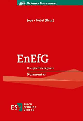 EnEfG: Energieeffizienzgesetz Kommentar (Berliner Kommentare) von Schmidt, Erich