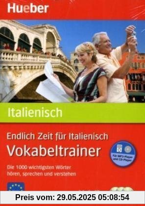 Endlich Zeit für Italienisch - Vokabeltrainer: Die 1.000 wichtigsten Wörter hören, sprechen und verstehen / Paket