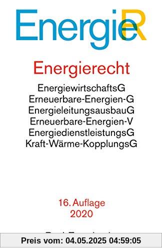 Energierecht: Energiewirtschaftsgesetz, Energiesicherungsgesetz, Erneuerbare-Energien-Gesetz, Erneuerbare-Energien-Wärmegesetz, ... (dtv Beck Texte)