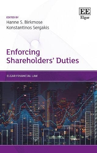 Enforcing Shareholders' Duties (Elgar Financial Law) von Edward Elgar Publishing