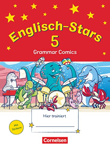 Englisch-Stars - Allgemeine Ausgabe - 5. Schuljahr: Übungsheft Grammar Comics - Mit Lösungen [Die Deckung kann variieren]