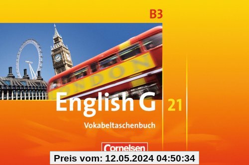 English G 21 - Ausgabe B: Band 3: 7. Schuljahr - Vokabeltaschenbuch