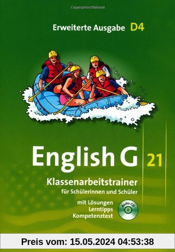 English G 21 - Erweiterte Ausgabe D: Band 4: 8. Schuljahr - Klassenarbeitstrainer mit Lösungen und CD: Für Schülerinnen und Schüler. Mit Lösungen und Lerntipps