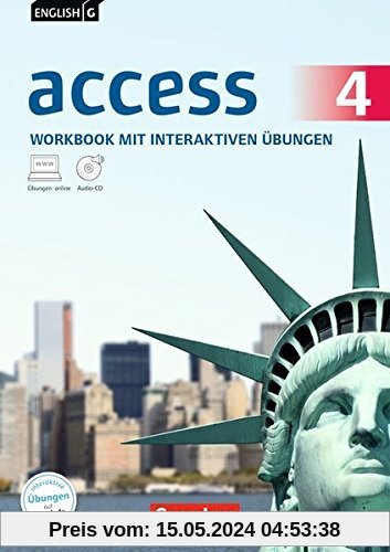 English G Access - Allgemeine Ausgabe: Band 4: 8. Schuljahr - Workbook mit CD-ROM und Audio-CD: Mit interaktiven Übungen