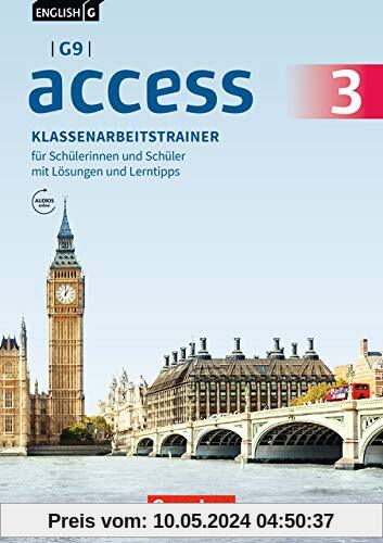 English G Access - G9 - Ausgabe 2019: Band 3: 7. Schuljahr - Klassenarbeitstrainer mit Audios und Lösungen online