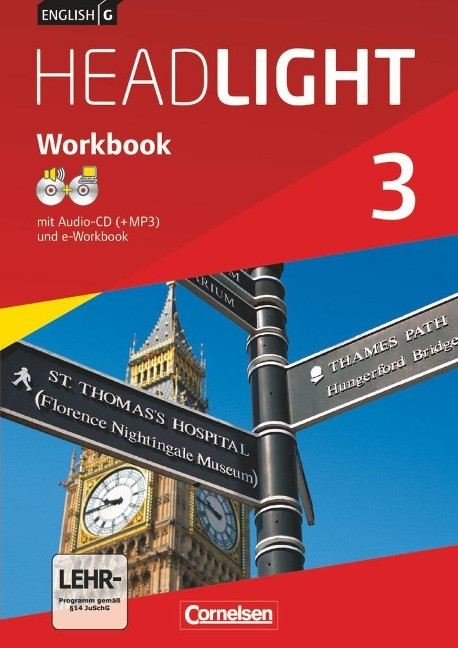 English G Headlight 03: 7. Schuljahr. Workbook mit e-Workbook und Audios Online. Allgemeine Au...