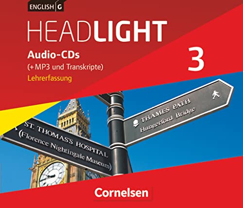 English G Headlight - Allgemeine Ausgabe - Band 3: 7. Schuljahr: Audio-CDs (Vollfassung) - Audio-Dateien auch als MP3