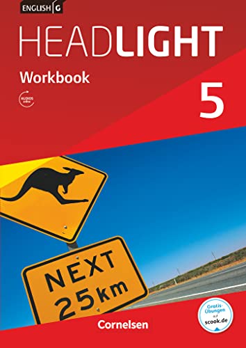 English G Headlight - Allgemeine Ausgabe / Band 5: 9. Schuljahr - Workbook mit Audio online: Workbook mit Audios online