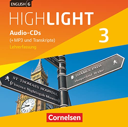 English G Highlight - Hauptschule - Band 3: 7. Schuljahr: Audio-CDs (Vollfassung) - Audio-Dateien auch als MP3 von Cornelsen Verlag GmbH