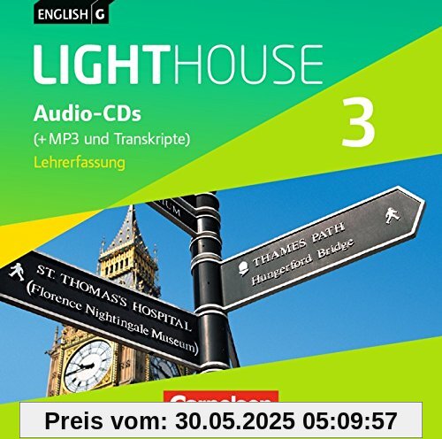 English G LIGHTHOUSE 3: 7. Schuljahr. CDs. Allgemeine Ausgabe. Vollfassung: Audio-Dateien auch als MP3