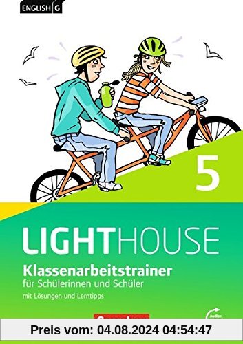 English G LIGHTHOUSE - Allgemeine Ausgabe / Band 5: 9. Schuljahr - Klassenarbeitstrainer mit Lösungen und Audios online