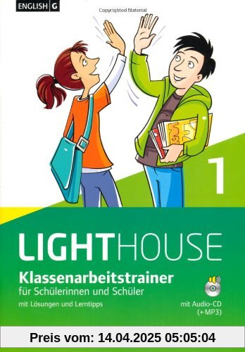 English G LIGHTHOUSE - Allgemeine Ausgabe: Band 1: 5. Schuljahr - Klassenarbeitstrainer mit Lösungen und CD-Extra: CD-ROM und CD auf einem Datenträger