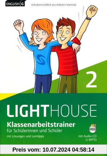 English G LIGHTHOUSE - Allgemeine Ausgabe: Band 2: 6. Schuljahr - Klassenarbeitstrainer mit Lösungen und CD-Extra: CD-ROM und CD auf einem Datenträger