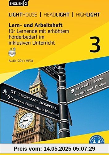 English G Lighthouse / English G Headlight / English G Highlight - Allgemeine Ausgabe: Band 3: 7. Schuljahr - Lern- und Arbeitsheft für Lernende mit ... G Lighthouse / Headlight / Highlight