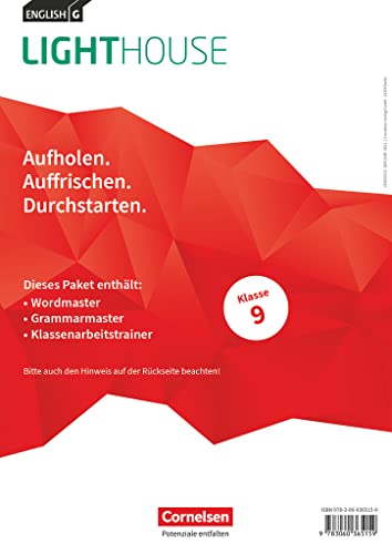 English G Lighthouse - Allgemeine Ausgabe - Band 5: 9. Schuljahr: Arbeitshefte Wordmaster, Grammarmaster und Klassenarbeitstrainer - Im Paket