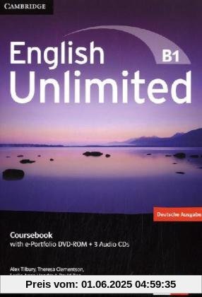 English Unlimited B1 - Pre-Intermediate. Coursebook with e-Portfolio DVD-ROM + 3 Audio-CDs