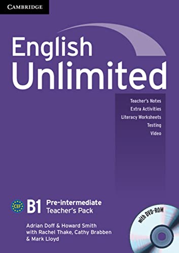 English Unlimited B1 Pre-intermediate: Teacher’s Pack (Teacher’s Book + DVD-ROM) von Klett Sprachen GmbH