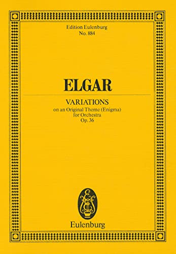 Enigma Variations: op. 36. Orchester. Studienpartitur. (Eulenburg Studienpartituren)