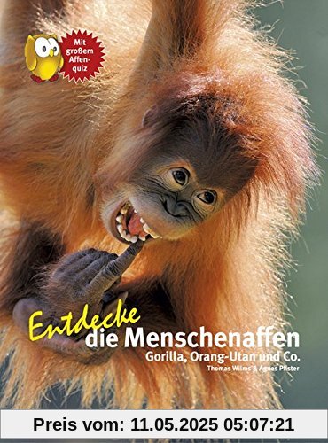 Entdecke die Menschenaffen: Gorilla, Orang-Utan und Co. (Entdecke - Die Reihe mit der Eule / Kindersachbuchreihe)