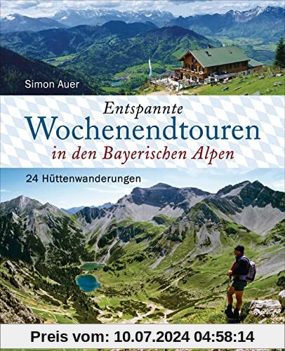Entspannte Wochenendtouren in den Bayerischen Alpen - mit allen Tourenkarten zum Download: 24 Mehrtagestouren (2, 3 und 4 Tage) für die ganze Familie. ... Hütten, idyllische Bergseen, spannende Wege