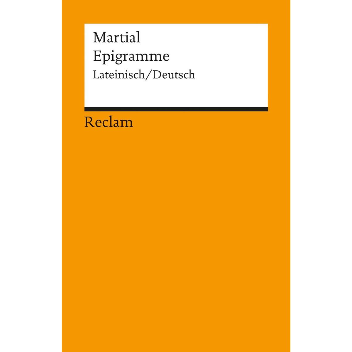 Epigramme Epigramme von Reclam Philipp Jun.