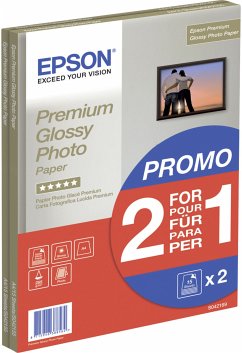 Epson Premium Glossy Photo Paper A 4, 2x 15 Bl., 255 g S 042169 von Epson