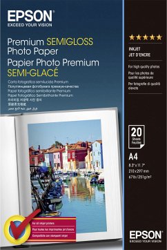 Epson Premium Semigloss Photo A 4, 251 g, 20 Blatt S 041332 von Epson