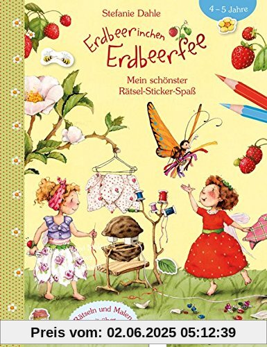Erdbeerinchen Erdbeerfee. Mein schönster Rätsel-Sticker-Spaß Erdbeerinchen Erdbeerfee. Mein schönster Rätsel-Sticker-Spaß